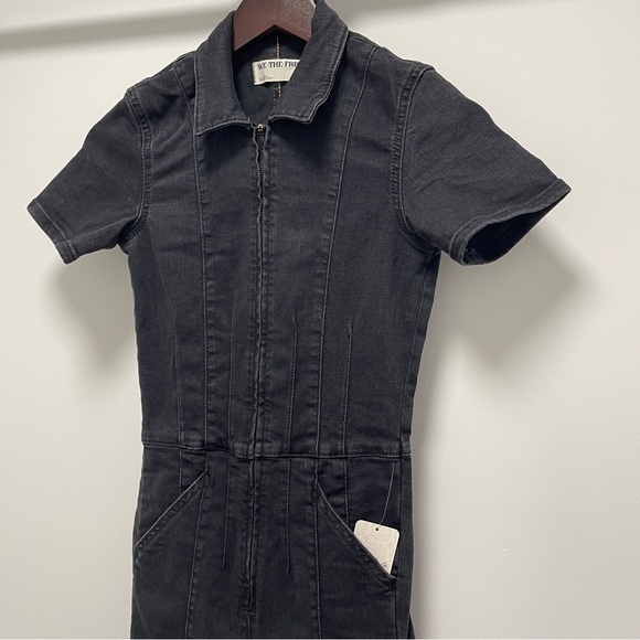 Free People We The Free Jayde Flare Jumpsuit, Black Mamba, X-Small - Picture 7 of 15